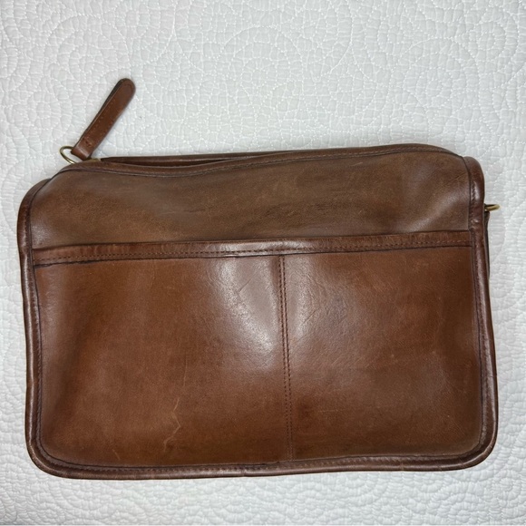 Vintage 70s Coach Tabac Companion Leather Shoulder Bag - Picture 1 of 8